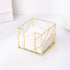 2Pcs ( Square + Circle ) Post Note Holder + Pen Holders,Gold Metal suit for Desk Memo?tableware?flowers?marker pencil Storage,Home Office Supplies...
