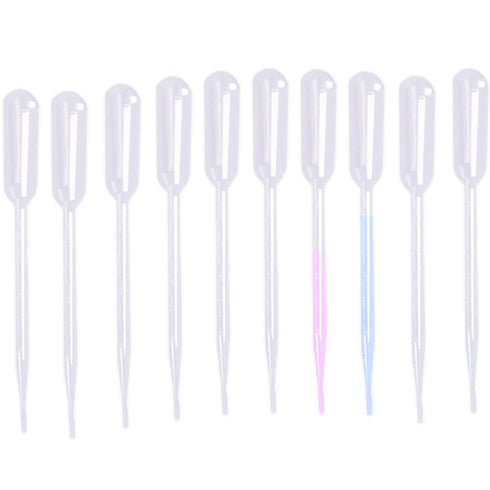 RUIAN 0.5ML Clear Disposable Plastic Eye Dropper Set Transfer Graduated Pipettes (100 PCS)...
