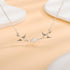 Kercisbeauty Double Swallow Flying Bird Silver Necklace with Pearl for Women Boho Collar Bone Choker...