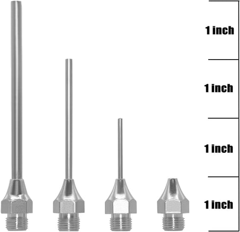 Air Blow Gun Kit Rubber Guard Nozzle,Air Blower Gun, Air Compressor Accessories Dust Cleaning Tool Pneumatic Tools (5 Pieces)...