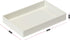 Elegance System Embossed Design Organizer Tray #3 Desktop Vanity Drawer Jewelry Stationery Make-up Storage Bin Dressing Table Organizing Box, Whit...