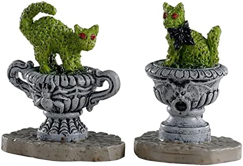 Lemax Spooky Town Village Collection Haunted Topiary, Set of 2# 04714...