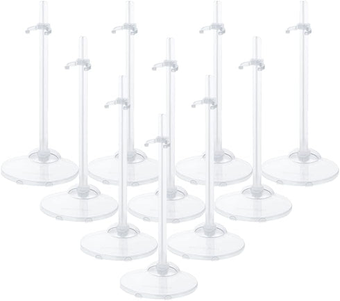 10PCS Doll Holder, Doll Stand Display Holder, Ideal Doll Display Stand Support with Adjustable Waist Clip for 11 to 13 Inch Tall Dolls...