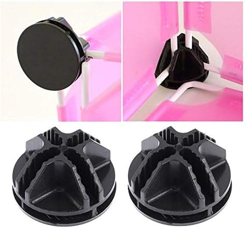 Wire Cube Plastic Connector 50Pcs Wire Grid Cube Organizer Connector for Modular Closet Storage Organizer and Wire Shelving (Black)...