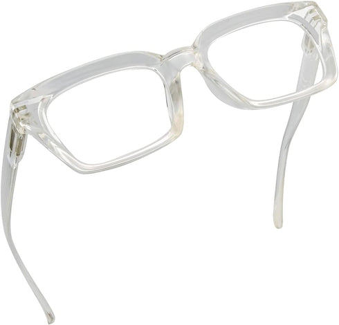 Eyekepper Ladies Reading Glasses - Oversized Square Design Readers for Women Transparent...