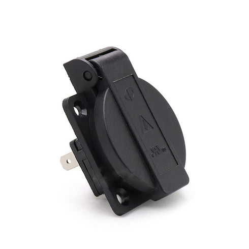 US Standard Water-Proof Power Outlet 3-Hole Socket AC 15A 125V Panel Mount Dust-Proof Industrial Electrical Female Plug Power Connector 1-Pack...