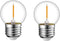 Tsunetani-G40/G12.5 LED Filament Mini Globe Light Bulbs 0.5W Equivalent to 5 Watt Incandescent - E26 Medium Base 2700K Warm White for Home Decorat...