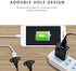 QiCheng&LYS USB 2.0 Male to Dual Female Charging Extension Cable, Furniture nightstand USB Charging Port, Panel Mount Cable with Screw Hole 5ft (1...