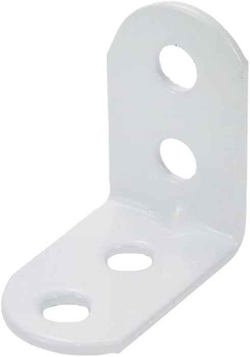 20pcs Iron L Bracket Joint Right Angle Bracket Heavy Duty Shelf Braces for Floating Shelf Wood Table Top, White (29x29x18mm )...