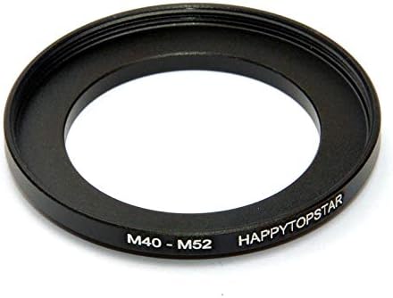 Metal M40 to M52 Male to Female 40mm to 52mm M40-M52 Step-Up Coupling Ring Adapter for Lens Filter...