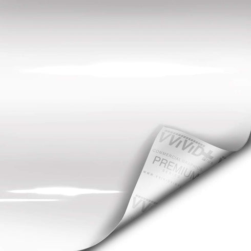 VViViD+ Ultra Gloss Premium Vinyl Car Wrap Film (1ft x 5ft, Gloss White)...