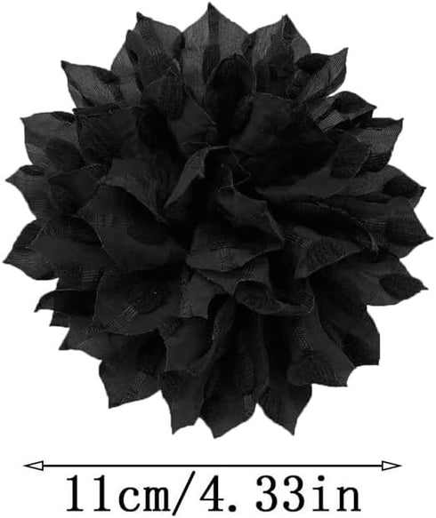 Dainty Lace Flower Large Brooch Lapel Pins Delicate Elegant Handmade Fabric Sunflower Brooches Pin Classic for Women Wedding Party Dance Banquet D...