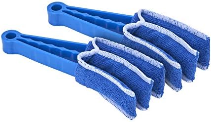 Blind Cleaner Duster Tool, Fan Blade Cleaner, Air Duct Cleaning Tools, Blue Window Blinds Cleaner with Microfiber Sleeve for Fans, Window Blinds, ...