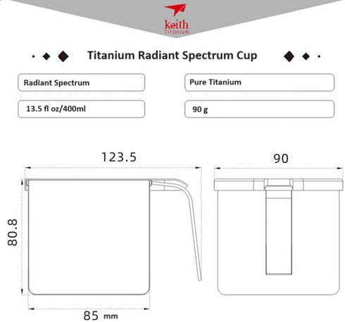 Keith Titanium Radiant Spectrum Cups (Desert Gold)...