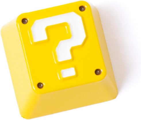 Question Block Keycap for Mechanical Gaming Keyboard Cherry MX Profile, ESC R4 Height- Metal...