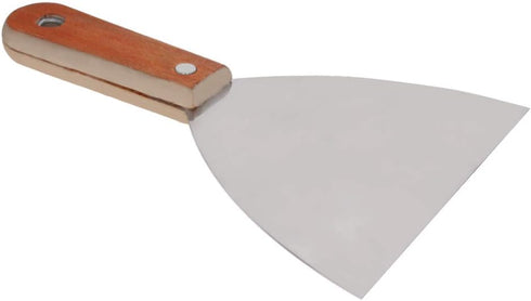 Utoolmart Putty Knife Scraper 5 Inch Carbon Steel Stiff Putty Knives with Wooden Handle for Taping Paint Wall Floor Tile...