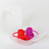 ChooMee SoftSip Food Pouch Tops | Red Purple + White Travel case | Prevent Spills and Protect Childs Mouth...