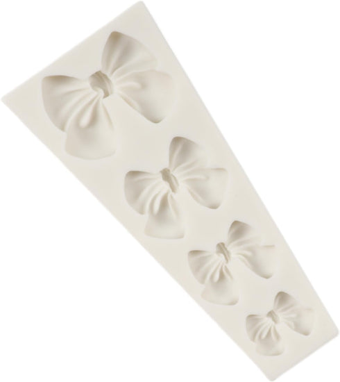 Bowknot Fondant Mold Bow Tie Silicone Mold Sugar Candy Cake Pop Bow Craft Molds For Cake Decoration Cupcake Topper Chocolate Gum Paste Polymer Cla...