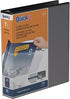 QuickFit View Binder, 3-Ring Binder, Angle D Ring, 1.5 Inch, Black...