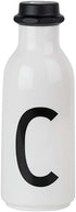 Design Letters TO GO Personal Water bottle (Available in A-Z) | 17 oz unbreakable cute sports water bottle | Reusable water bottle for kids and ad...