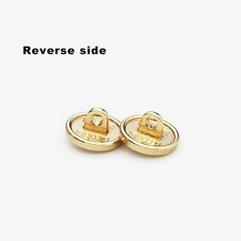 14 Pcs Vintage Red Rose Metal Buttons Sewn Button Shirt Cardigan Women's Garment 12mm/0.5inch, White/Gold...