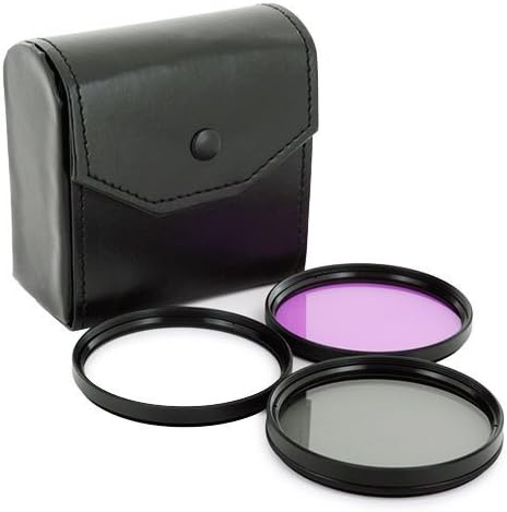 CowboyStudio 4 in1 Lens UV/FLD/CPL Filter Kit w/ Filter Pouch, 52mm, 4IN1 FILTER KIT......