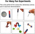Physics Science Magnets Kit for Education Science Experiment Tools Icluding Bar/Ring/Horseshoe/Compass Magnets...