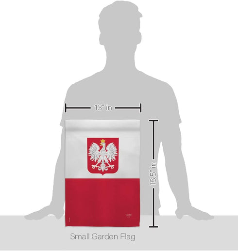 Breeze Decor Poland Garden Flag Regional Nation International World Country Particular Area House Decoration Banner Small Yard Gift Double-Sided, ...