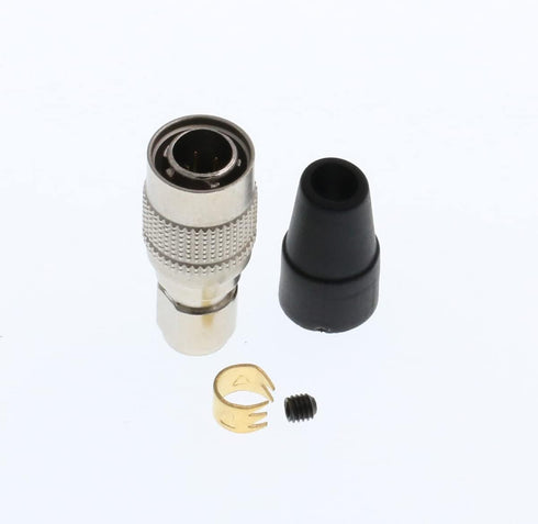 DRRI Replacement Hirose Circular 4 pin Male Plug Connector HR10A-7P-4P for Sony/Sound Devices ZAXCOM (Male Plug, 4Pin)...