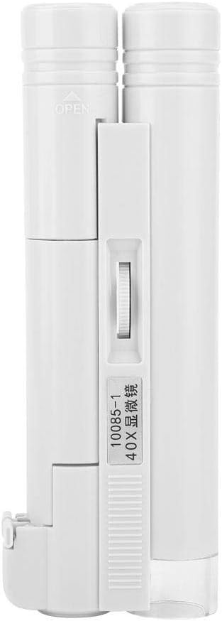 40X LED Magnifier Pocket-sized LED Microscope Micro Lens for Universal Mobile Phones...