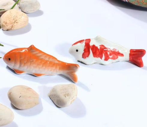 2Pack Ceramic Floating Fish, Aquarium Goldfish Koi Fish Floatable Fish, Realistic Fish, Fish Tank Decor, for Garden, Pond...