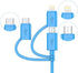 Apple MFI Certified 3-in-1 Cable, Lightning/Type C/Micro USB Cable for iPhone, iPad, Huawei, HTC, LG, Samsung Galaxy, Sony Xperia, Android Smartph...