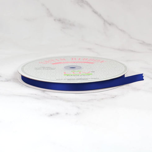 Creative Ideas PSF0308-370 Solid Satin Ribbon, 3/8" by 100 yd, Navy Blue...