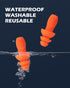 10 Pairs Corded Silicone Ear Plugs - with Plastic Carry Cases - Reusable Noise Cancelling Earplugs for Hearing Protection - Shooting Range Noise R...