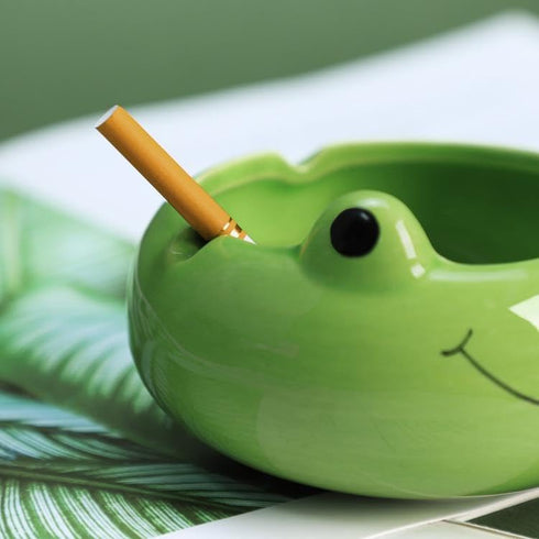123Arts Ceramic Frog Ashtray Animal Ashtray Flowerpot Home Decor...