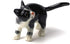 ZOOCRAFT Black Cat Figurine Ceramic Animal Miniature Handcrafted Kitten Gift Decor DIY Craft Design Collectible, 1.10 x 2.40 x 1.34 inches...