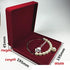 Jewelry Set Velvet Box Necklace Earring Ring Necklace Bracelet Gift Display Case Wedding Jewelry Storage Holder (Red for Pearl Necklace)...