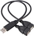 USB 2.0 Adapter, Dual USB Female Jack Y Splitter Charger Cable (2 Pack) for Laptop/Tablet/Smartphone Data Transmission/Charging...