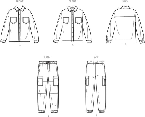 Simplicity Girl/BOY Sportswear Sewing Pattern, Multicolor 2 Piece...