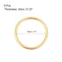 uxcell O Ring Buckle 35mm(1.4") ID 3mm Thickness Zinc Alloy O-Rings for Hardware Bags Belts Craft DIY Accessories, Gold Tone 6pcs...
