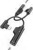 Iphone Adapter Lightning to 3.5mm Headphone AUX Jack Audio Dongle Cable Charge 2 in 1 Splitter(2pack) MFI Certified Compatible With 7 8 X XR XS 13...