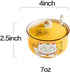 Ceramic Japanese Lucky Cat Sugar Bowl Salt Storage Jar with Lid and Spoon...
