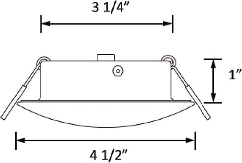 Facon 4.5inch 12V LED RV Puck Light - DLFST4-008/RVR4H-MH34, 3400K Warm White, Full Aluminum Recessed 12Volt Interior Ceiling Lights for RV, Campe...