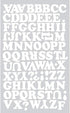 S.E.I 3/4-Inch Iron-on T-Shirt Letters, Chunky Letter Flock Heat Transfers, White...