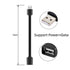 xiwai 13cm USB 2.0 Type-A Male to Type-A Male Female Data Flat Slim FPC Cable for FPV & Disk & Phone...
