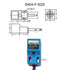 Square Inductive Proximity Sensor SN04-P Normally Open Detection Approach Switch PNP NO with TL PL SN Bracket (Blue, 4 Pack)...
