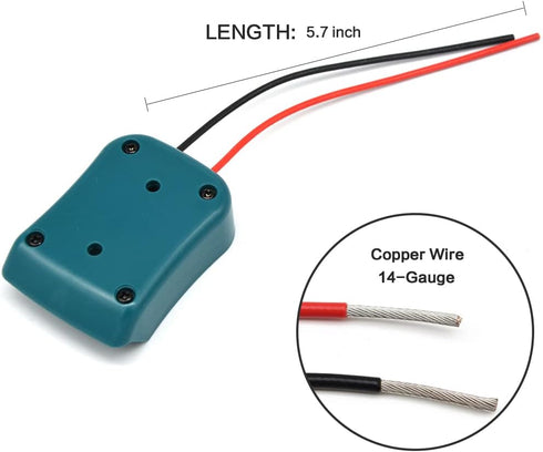 Adapter for Makita Battery 12V MAX,Power Wheels Adapter Dock,Battery Holder Wall Mount,(Battery not Included) 1pcs...