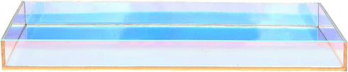 Acrylic Tray Bathroom Tray for Countertop - Handmade Perfume Jewelry Makeup Vanity Tray for Counter & Toilet Tank Top, Sink Vanity Trays for Soap ...