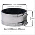 Flexible pipe Coupling with Stainless Steel Clamps.Pipe Connector for PVC and Metal Pipes (4inch/108mm-114mm)...