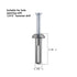 1/4x3/4"Hammer Drive Nail in Anchor (50 per Box) cement hammering anchors...